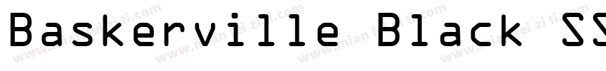 Baskerville Black SSI字体转换